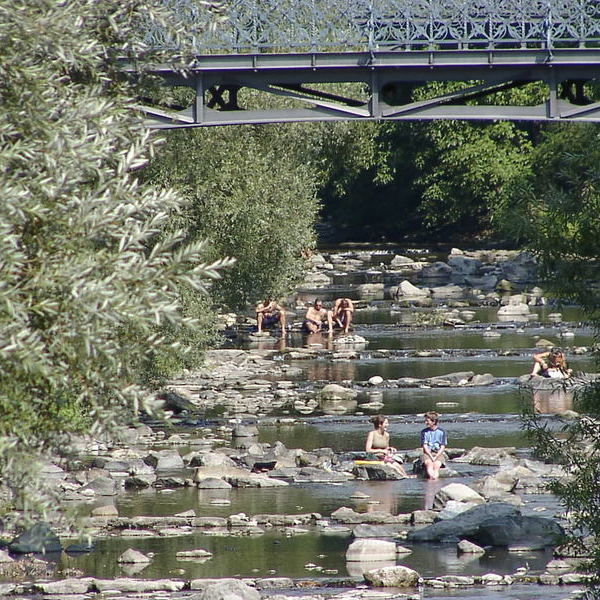 Abkühlung an der Dreisam Abkühlung an der Dreisam